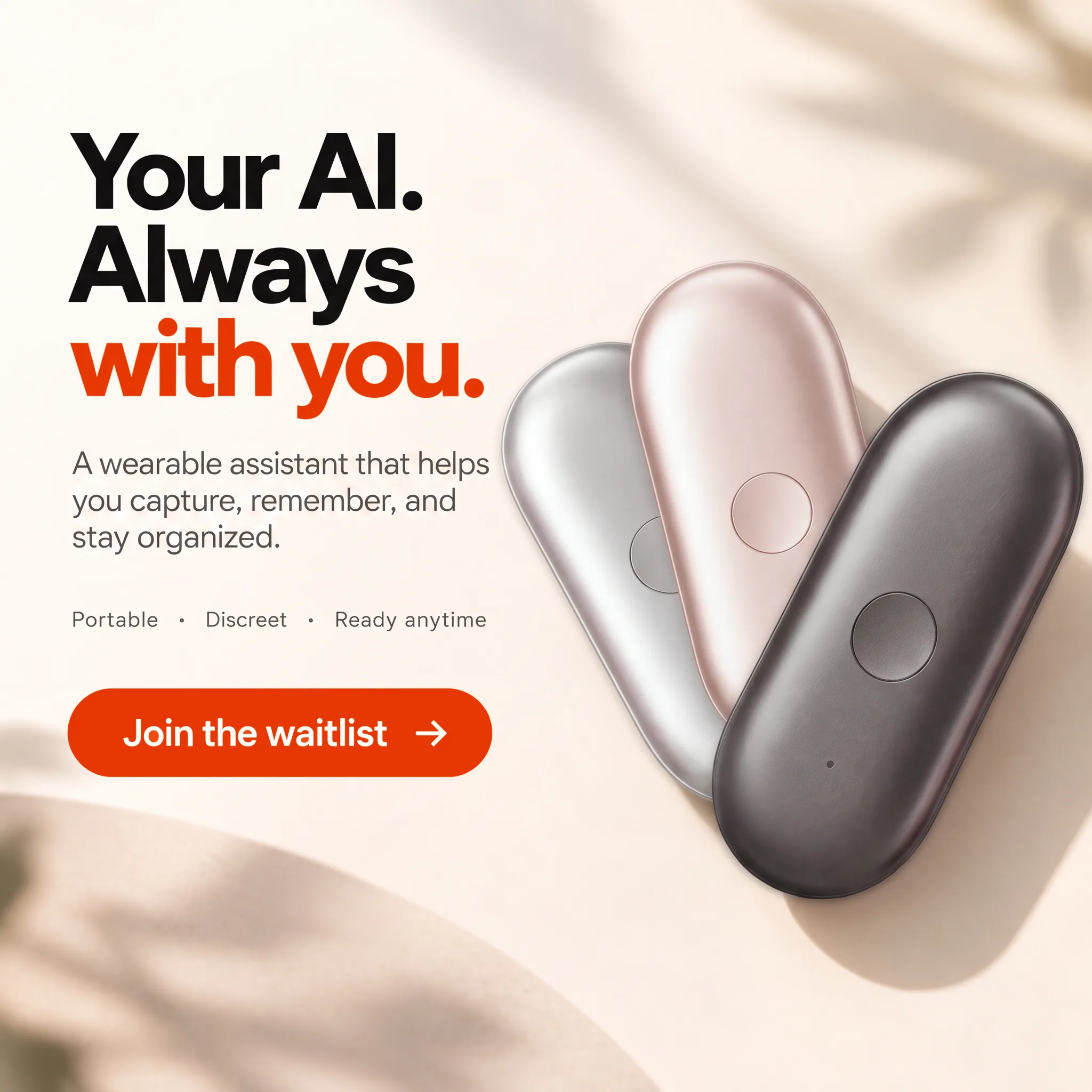 SILO AI "Your AI. Always with you." waitlist ad in three colors – crowdfunding ad creative