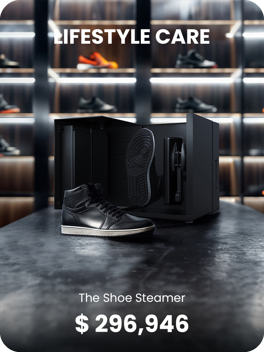 The Shoe Steamer crowdfunding campaign, $298,932 raised - CGI key visual produced by IAS Creative